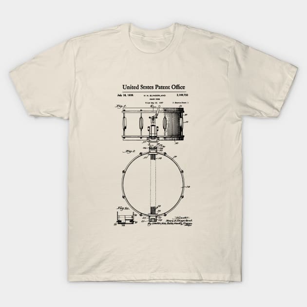 US Patent - Snare Drum T-Shirt by Taylor'd Designs